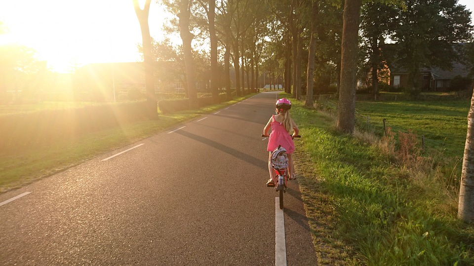 meisjes fiets